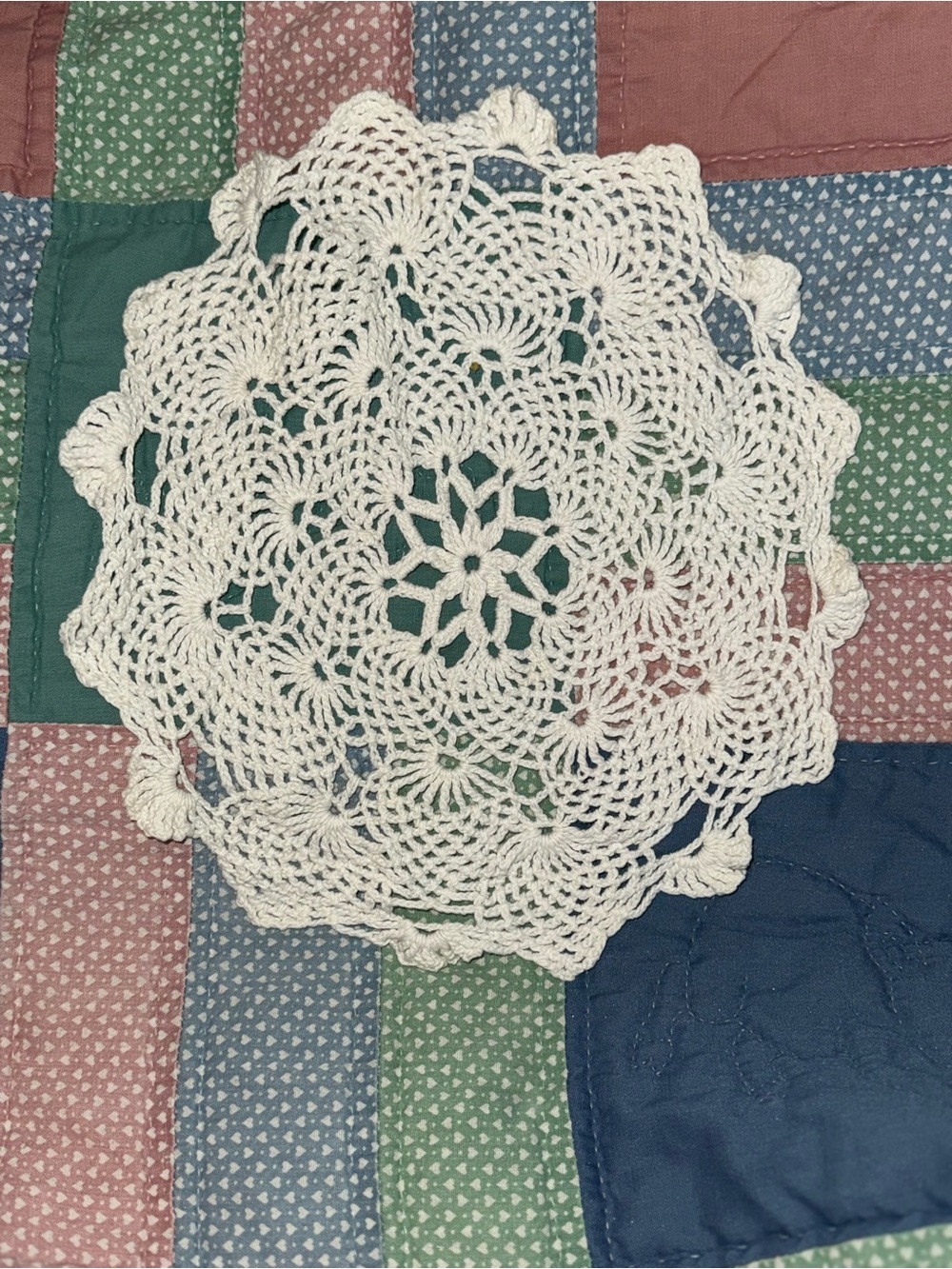 Handmade White Crochet Doily